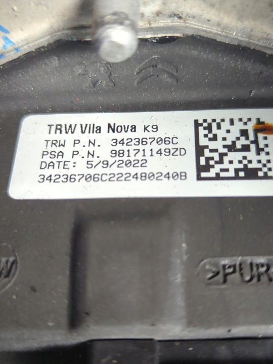 фото №7, Руль peugeot partner 3 рестайлинг 2023 - 2026 98171149zd