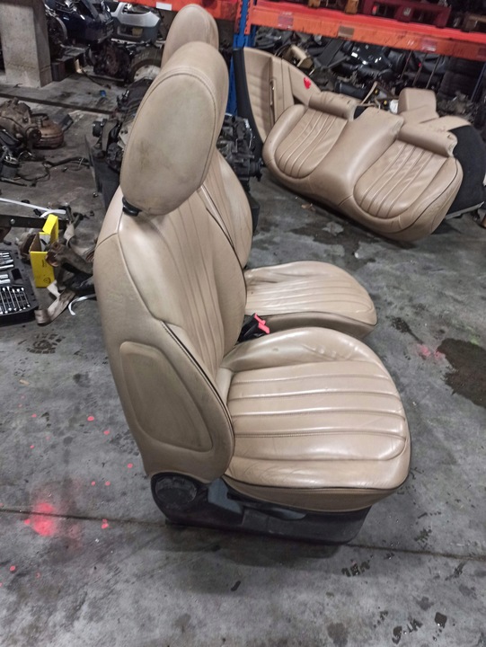 фото №14, Lancia delta iii комплект сидений диван обшивки сиденье кожа beż budyń