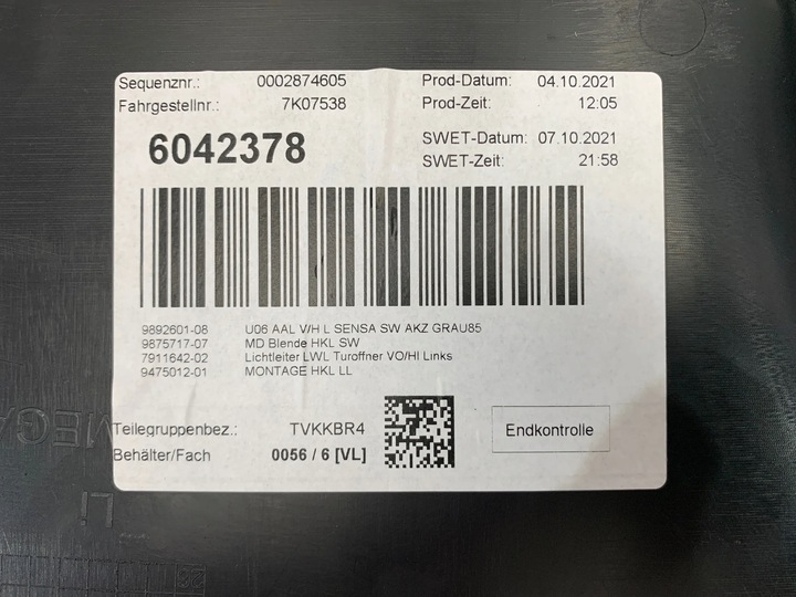 фото №6, Bmw 2 u06 боковина обивка дверь левый перед eu