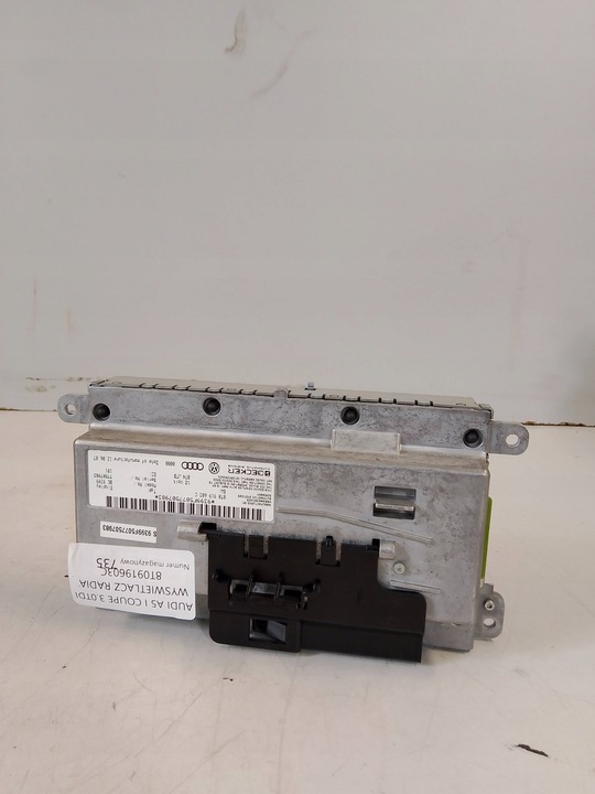 фото №4, Audi a5 i купе дисплей радіо 8t0919603c