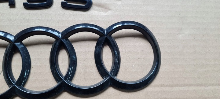 фото №6, Rs5 8w рестайлінг емблема знак кришки багажника зад чорний rs5 8w8853742