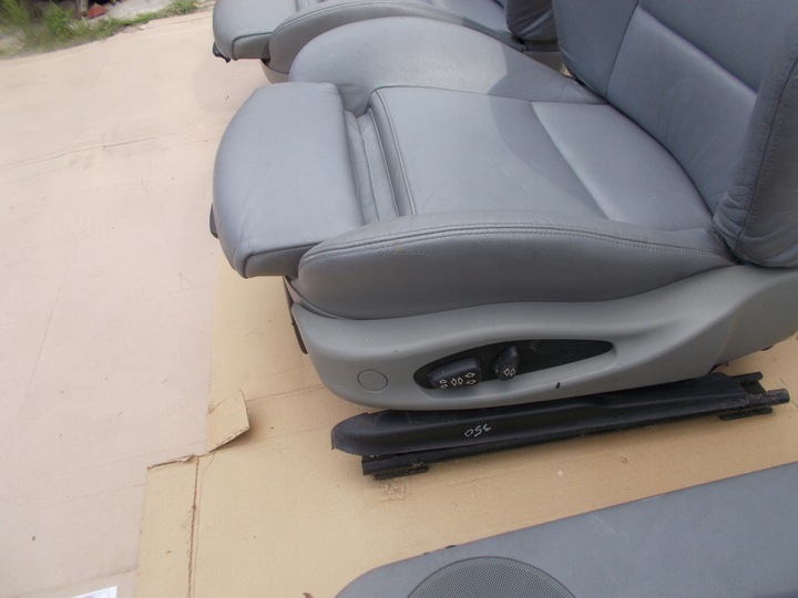 фото №12, Сиденья elektyczne обшивки диван серый кожа bmw e46 купе м-пакет