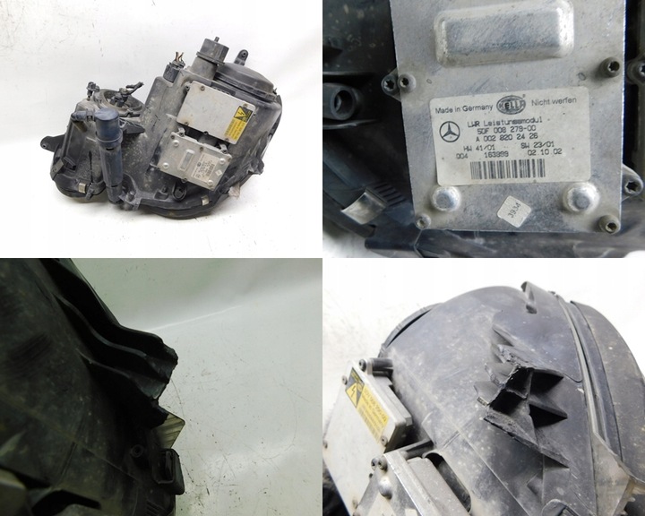 фото №16, Перед капот бампер pas переднє крило ксенон поворотний mercedes w211 02-06