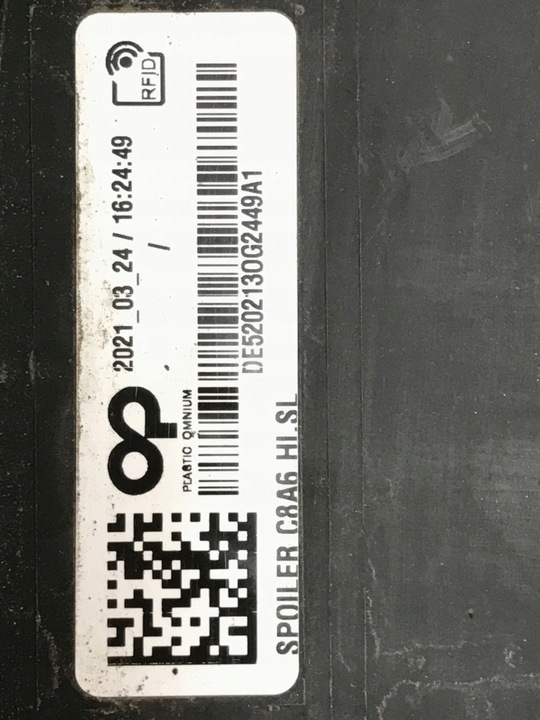 фото №9, Диффузор спойлер бампера зад audi a6 c8 4k0807521b