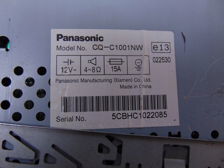 фото №12, Радио cd panasonic cq-c1001nw