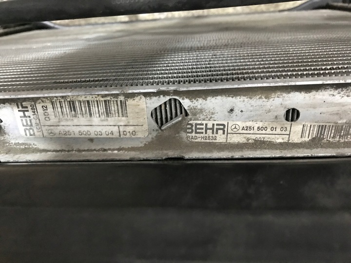 фото №7, W251 v251 pas перед радиатор воды климат интеркулер шланги 3.0 cdi v6 642