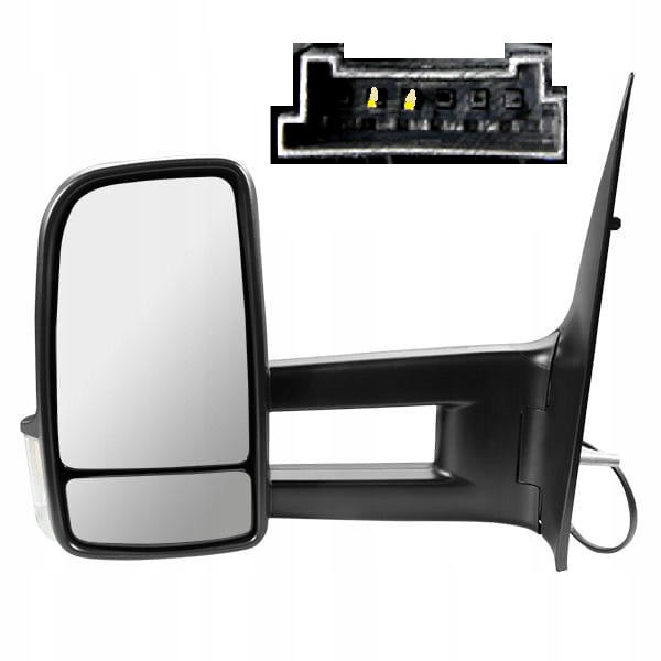 фото №1, Зеркало левая длинные механическая коробка передач mercedes sprinter 906 volkswagen crafter 2006-