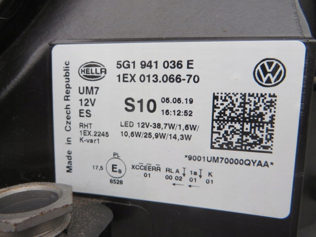 фото №14, Golf vii 7 5g1 рестайлинг gte фара правая передняя перед полный led 5g1941036e