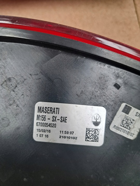 фото №6, Maserati quattroporte лампи зад ліва права 6700054520 6700054510 комплект