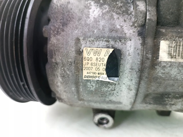 фото №7, Skoda fabia компрессор / компрессор кондиционера a/c 1.6 бензин 6q0820808d