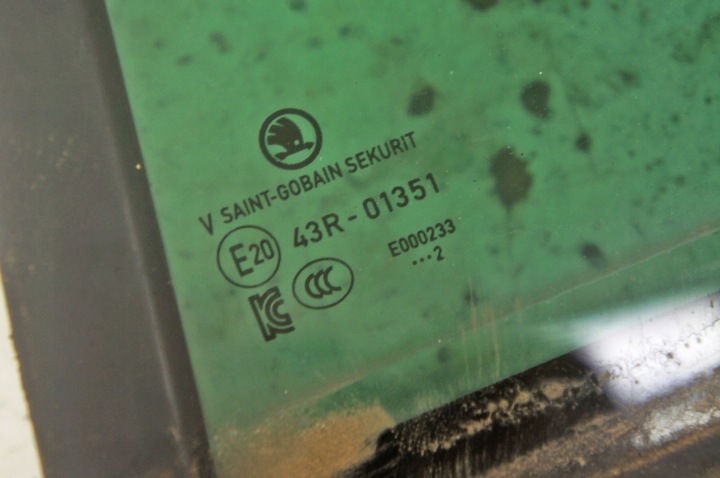 фото №6, Ub121 skoda scala стекло дверь левый зад 22r