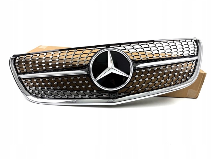 фото №1, Решётка радиатора решётка mercedes vito w447 рестайлинг 19-23 diamond