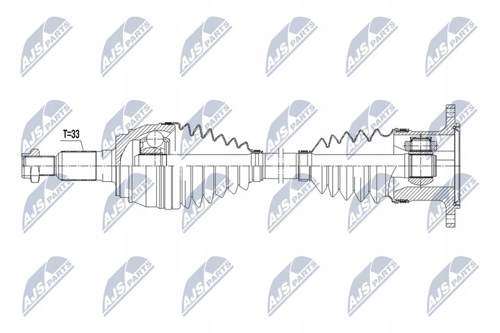 фото №2, Npw-ch-072 nty полуось приводная cadillac escalade 6.