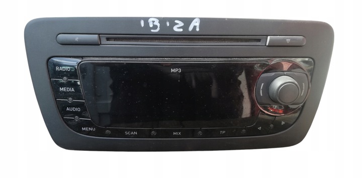 фото №1, Радио радиопроигрыватель cd mp3 seat ibiza iv 4 6j оригинальный номер 6j1035153g