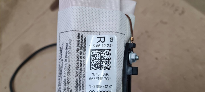 фото №11, Q5 8r подушка сидіння пасажира права air bag 8r0880242b