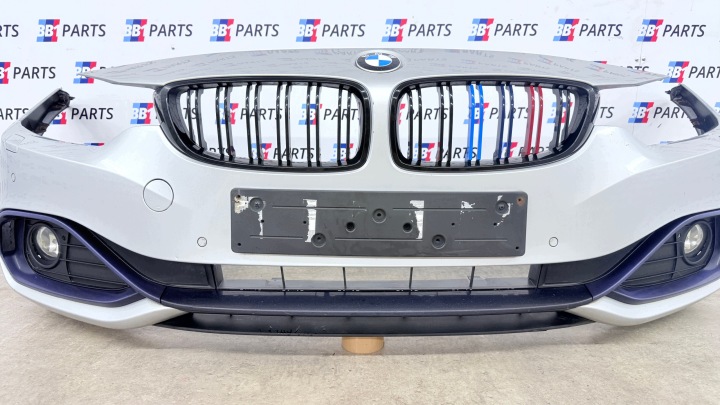 фото №9, Bmw f32 f36 бампер перед передній a83 глейшерсільбер спортлайн pdc омивачі