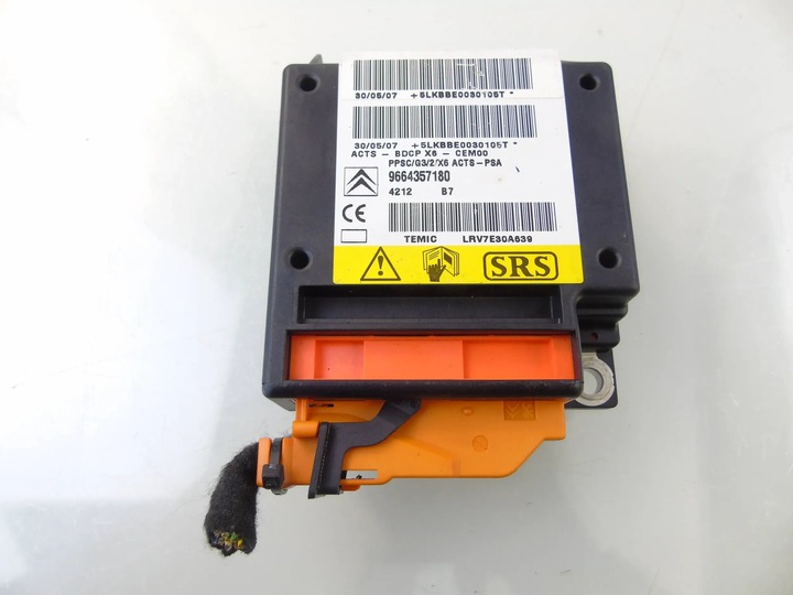 фото №1, Модуль датчик подушка безопасности citroen c6 9664357180