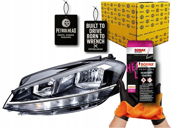 фото №1, Фара l vw golf vii 08.12-10.19 hella #petrolhead pro+ kit8