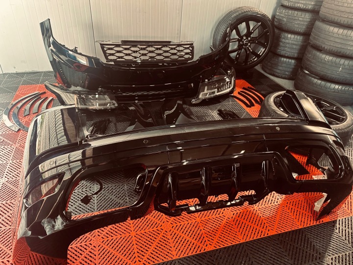 фото №11, Land rover range rover sport l494 комплект обвеса svr набор бампер перед лампы