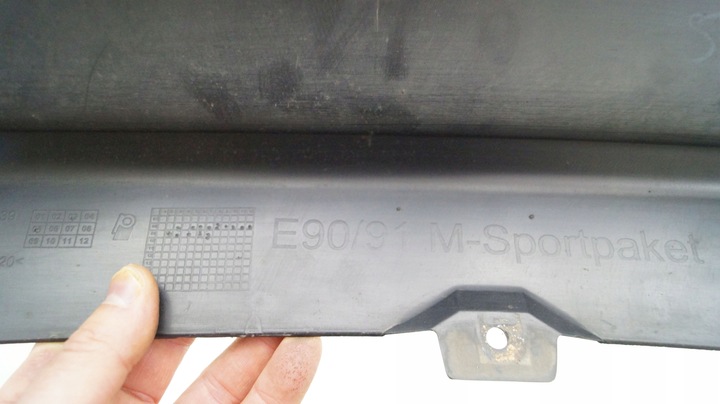 фото №11, Bmw e90 e91 lci оригінальний дифузор накладка бампера зад m набір