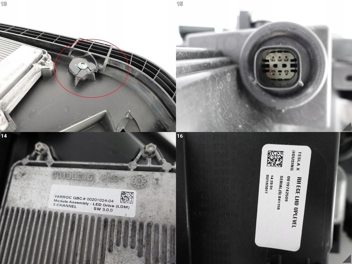 фото №11, Tesla модель x полный led лампа правая+ модуль европа