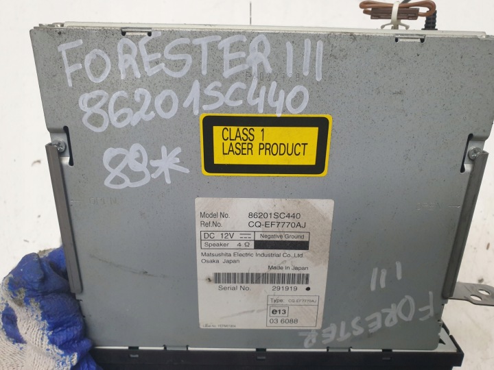 фото №6, Магнітола cd mp3 subaru forester iii 86201sc440