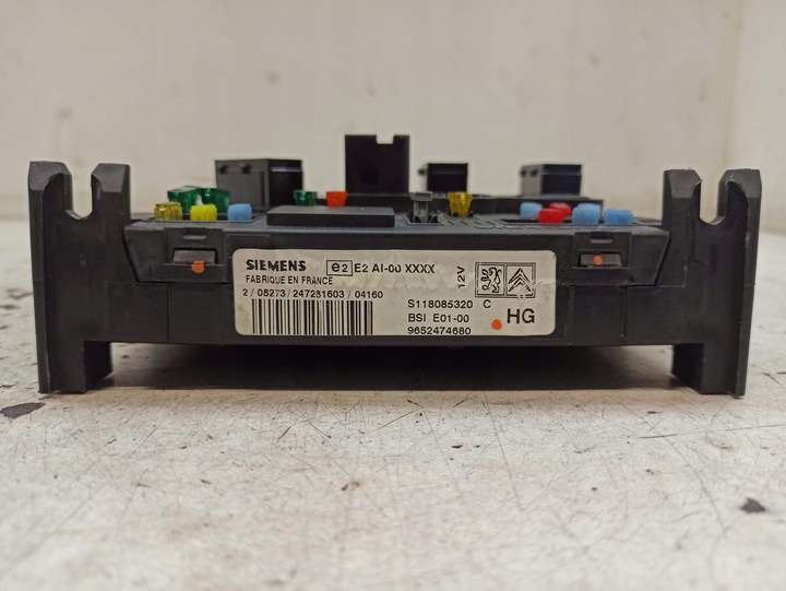 фото №5, Psa citroen peugeot siemens модуль bsi s118085320c, 9652474680