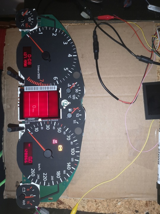 фото №7, Спідометр  прилади jaeger новий fis audi a4 b5 8d0920930n відновлений + pin