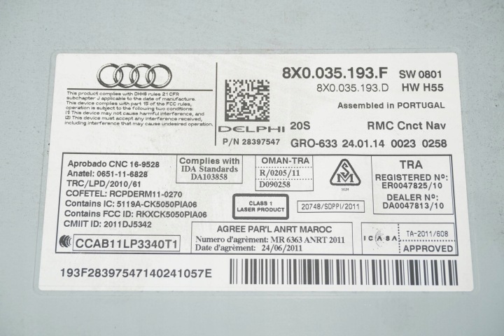 фото №11, Магнітола магнітола audi a1 8x0035193f