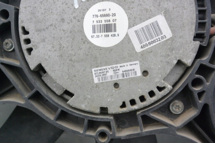 фото №7, Вентилятор радіатор 3.0 b 4.8 bmw x5 e70 x6 e71