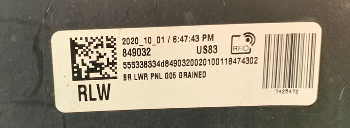 фото №12, Спойлер бампера зад bmw x5 g05 pdc 7425472