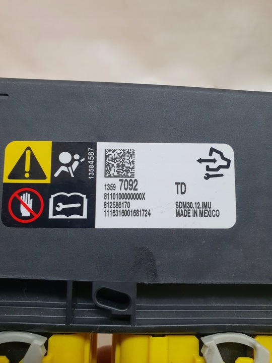 фото №6, Opel corsa e 14-19 модуль датчик подушек air bag 13597092