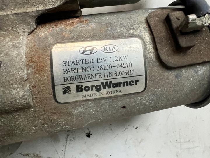 фото №8, Kia hyundai 1.0 t-gdi стартер 36100-04270