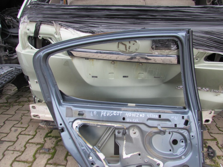 фото №11, Двері ліві зад ezwd peugeot 407 04-11 r. sedan
