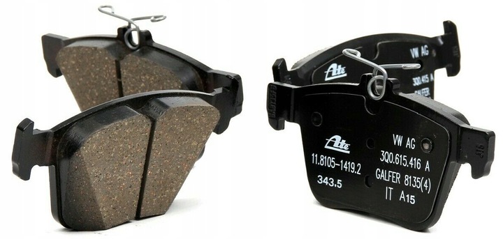 фото №1, Тормозные колодки тормозные зад vw 5g0698451a оригинал