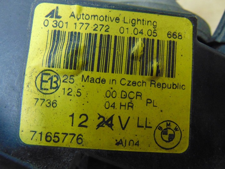 фото №16, Лампа права перед ксенон bmw e46 рестайлінг чорна європа