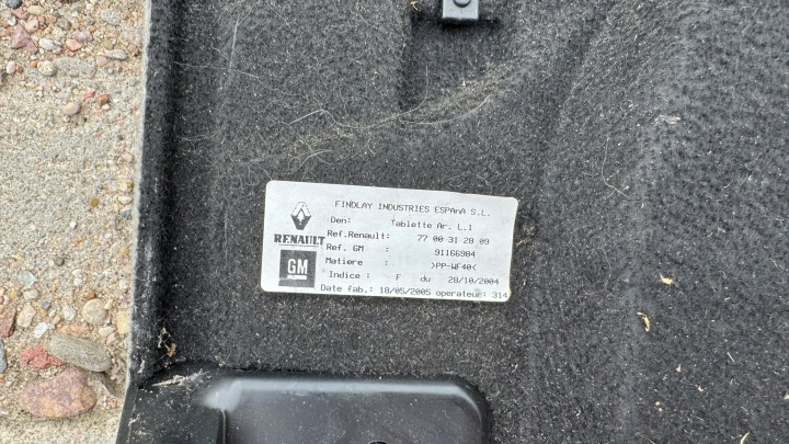 фото №9, Renault trafic ii opel vivaro a кріплення полиці багажник ліве 8200036069