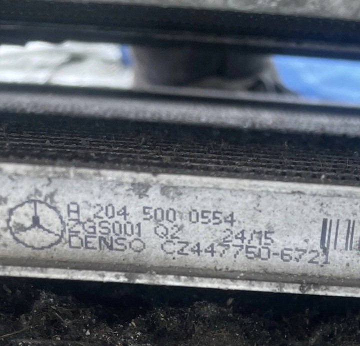 фото №11, Радіатор комплект mercedes w212 2.2 cdi org fv