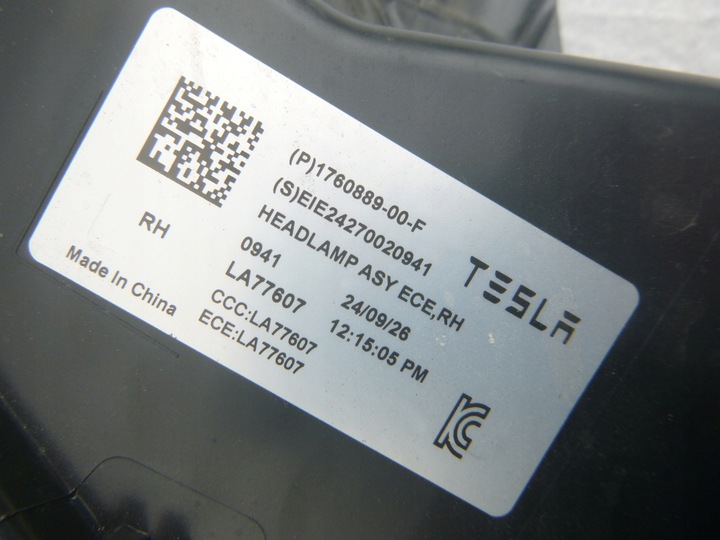 фото №6, Tesla модель 3 рестайлинг полный led фара правые 1760889-00-f org