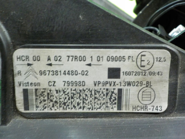 фото №6, Citroen c3 ii 1.4 e-hdi 12r hb 5d права фара перед 9673814480