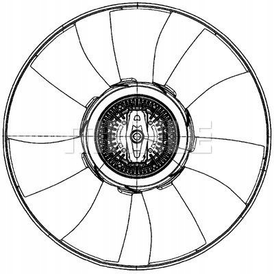 фото №1, Зчеплення в'язкiсний vw crafter 2,0tdi 11- mahle cff 500 000p вентилятор,