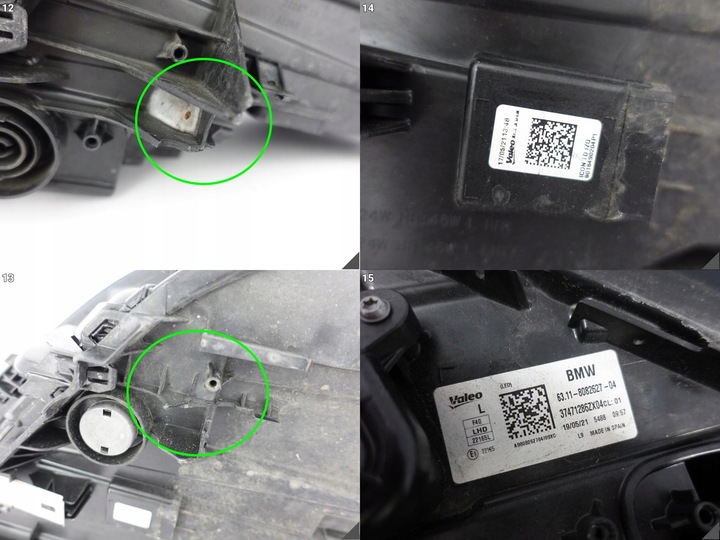 фото №13, Bmw 1 f40 м-пакет 19-24 лампа полный led левая перед тень line чёрный чёрная