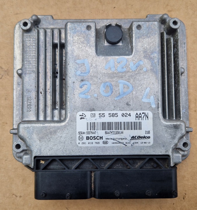 фото №9, Opel astra j 4 iv 2.0 cdti блок управления двигателя замок зажигания ключ 55585024 aa7n