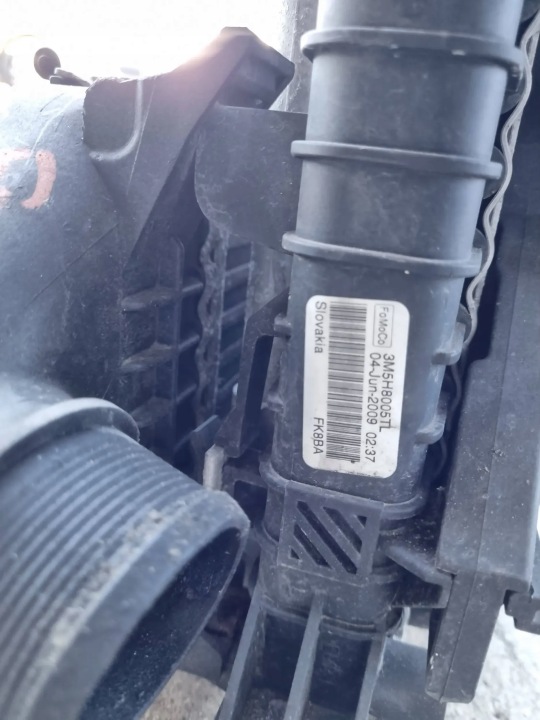 фото №13, Ford focus mk2 комплект радіатор вентилятор 3m5h-8c607-rj 1.6 tdci