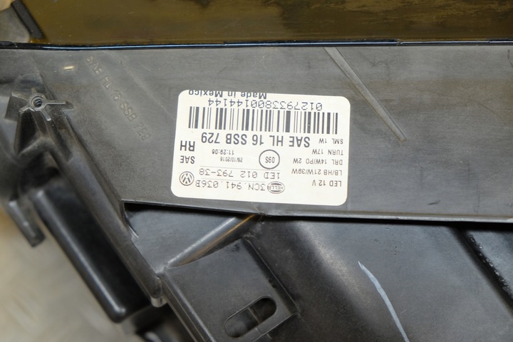 фото №6, Vw atlas 2018- фара лампа перед полный led правая 36b usa