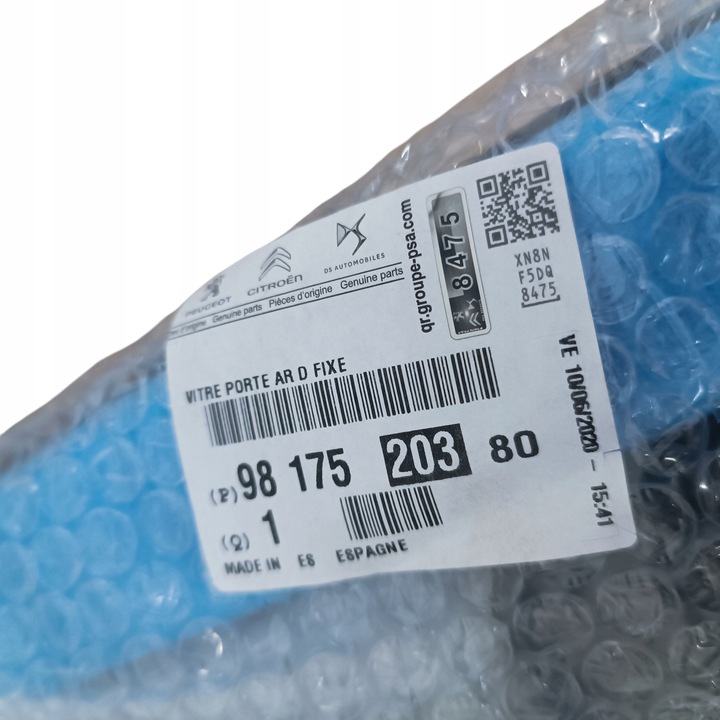 фото №10, Скло бокова лівий зад opel combo e berlingo iv rifter 9817520380