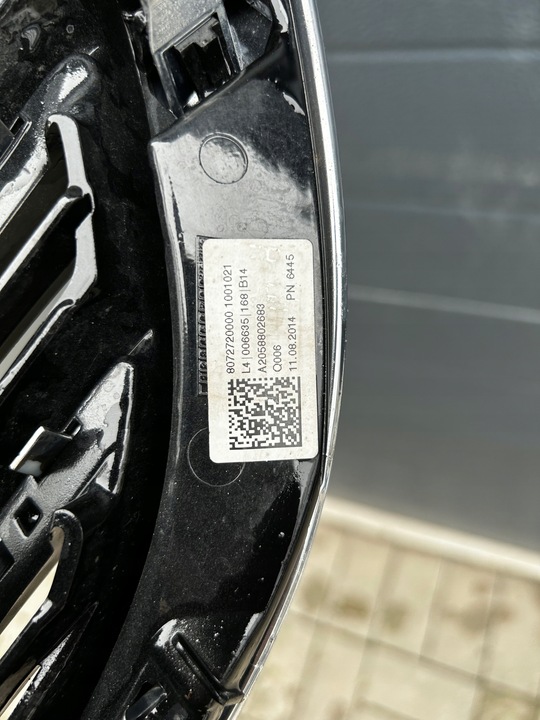 фото №8, Mercedes c w205 14- решётка радиатора решётка перед передняя