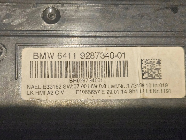 фото №9, Bmw 3 f30 f35 f31 2014 панель кондиционера