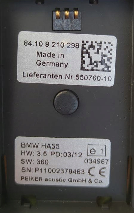 фото №7, Телефон słuchawka bmw 7 g11 g12 f01 f02 9210298