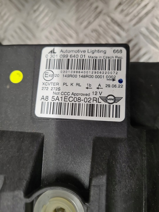 фото №7, Mini f60 lci лампа перед правая левая адаптивный led 5a1ec08 5a1ec07 uk